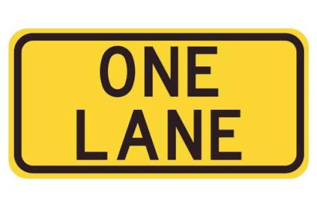 One lane