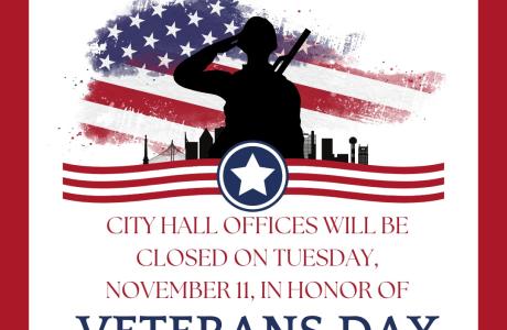 Closed for Veterans Day