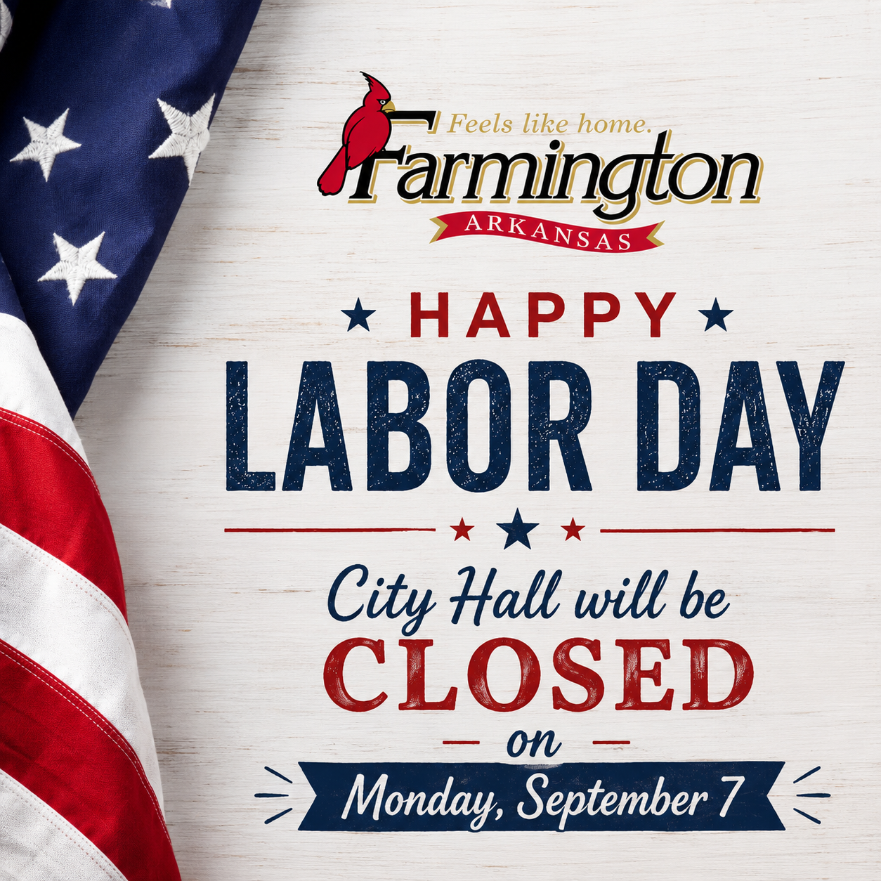 Closed for Labor Day