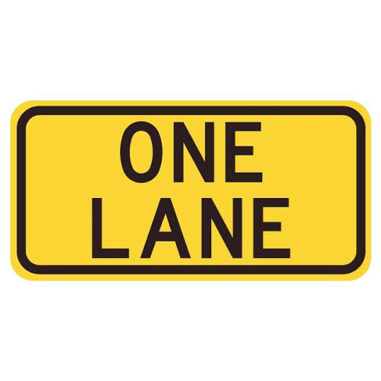 One lane