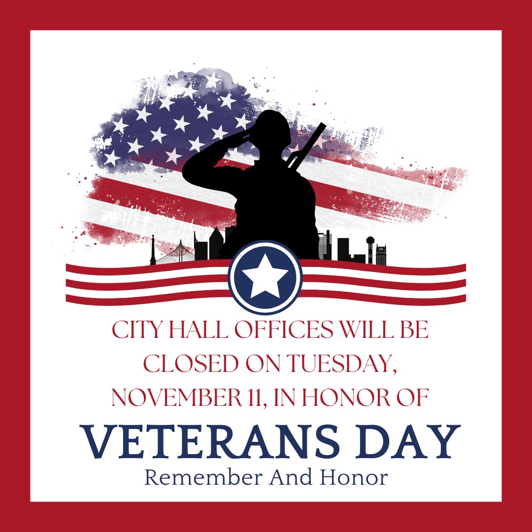 Closed for Veterans Day